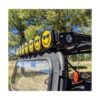 KC HiLiTES 6in. Hard Cover for Gravity Pro6 LED Lights (Single) - Smiley Face- Yellow/Black KC Logo - Image 6