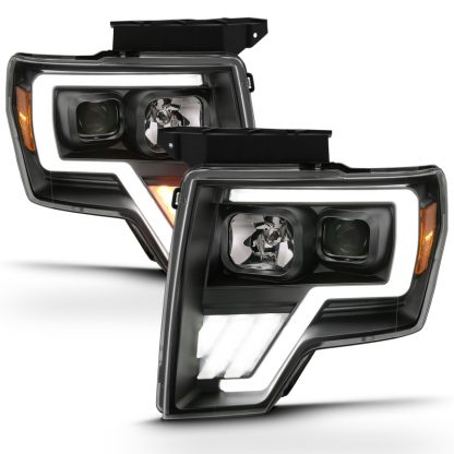 ANZO 2009-2013 Ford F-150 Projector Light Bar G4 Switchback H.L.Black Amber - Image 2