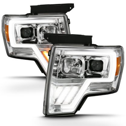 ANZO 2009-2013 Ford F-150 Projector Light Bar G4 Switchback H.L. Chrome Amber - Image 7