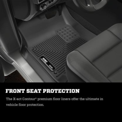 Husky Liners 2019 RAM 1500 Crew Cab/Quad Cab X-Act Contour Black Front Floor Liners - Image 4