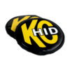 KC HiLiTES 8in. Round Soft Cover HID (Pair) - Black w/Yellow Brushed KC Logo - Image 4