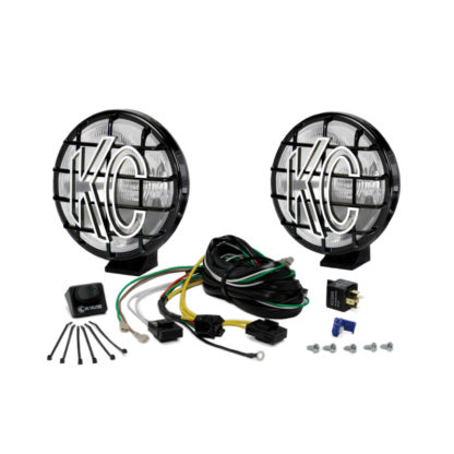 KC HiLiTES Apollo Pro 6in. Halogen Light 100w Spread Beam (Pair Pack System) - Black - Image 5