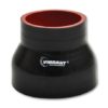 Vibrant 4 Ply Reinforced Silicone Transition Connector - 2in I.D. x 2.25in I.D. x 3in long (BLACK)