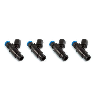 Injector Dynamics 2600-XDS Injectors - 48mm Length - 14mm Top - 14mm Bottom Adapter (Set of 4)