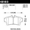 Hawk 01 Ford Mustang Bullitt / 94, 96-99, 01, 03-04 Cobra / 03-04 Mach 1 DTC-60 Race Rear Brake Pads - Image 3