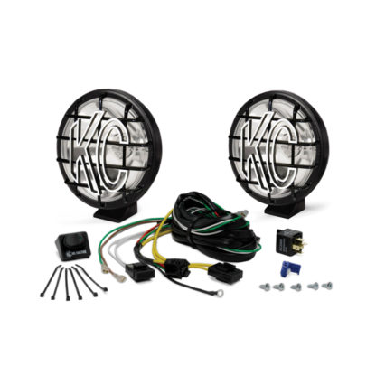 KC HiLiTES Apollo Pro 6in. Halogen Light 100w Fog Beam (Pair Pack System) - Black - Image 6