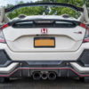 Rally Armor 17-18 Honda Civic Type R (Type R Only) UR White Mud Flap w/ Red Logo - Image 8