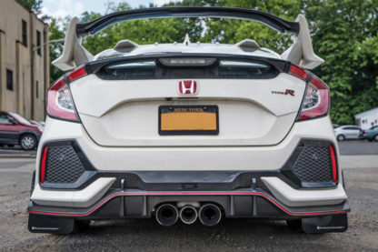 Rally Armor 17-18 Honda Civic Type R (Type R Only) UR White Mud Flap w/ Red Logo - Image 8