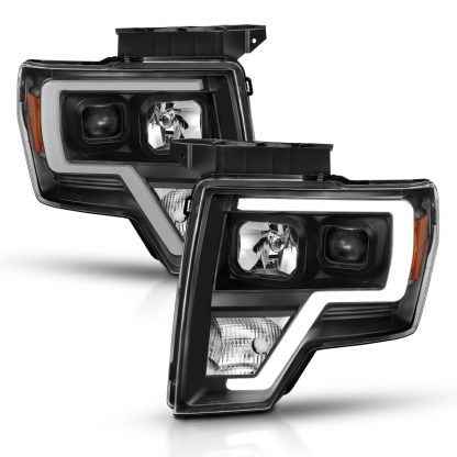 ANZO 2009-2014 Ford F-150 Projector Light Bar H.L Black Amber - Image 3