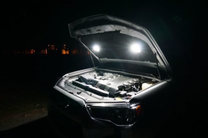 KC HiLiTES Cyclone 2in. LED Universal Under Hood Lighting Kit (Incl. 2 Cyclone Lights/Switch/Wiring) - Image 2