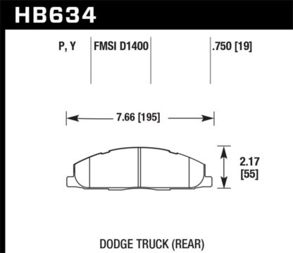 Hawk 09-14 Dodge Ram 2500/3500 Rear LTS Brake Pads - Image 4