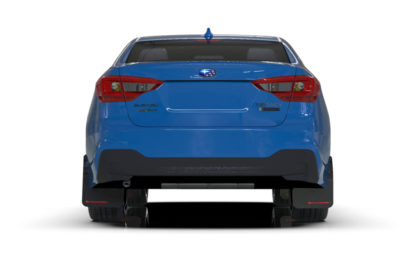 Rally Armor 20+ Subaru Legacy UR Black Mud Flap w/ Blue Logo - Image 2