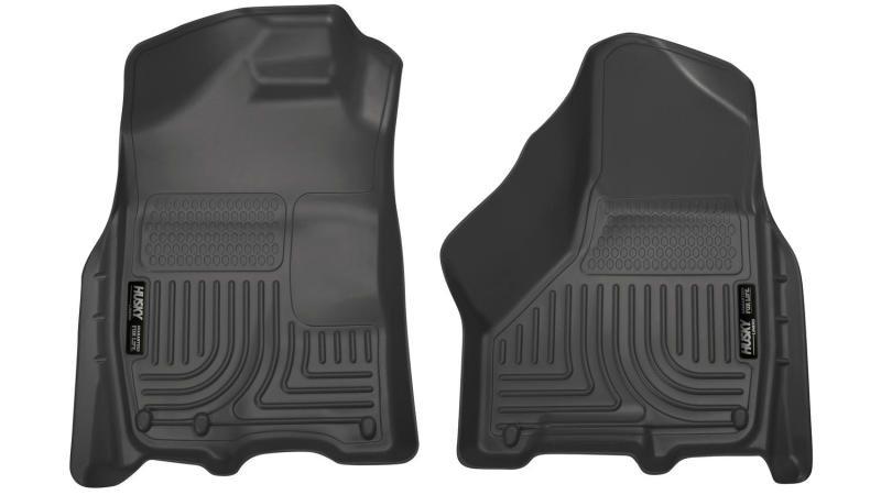Husky Liners 09-10 Dodge Ram 1500/2500/3500 WeatherBeater Front Row Black Floor Liners - Image 2
