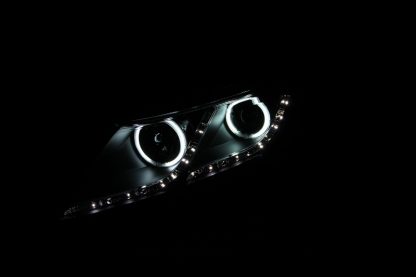 ANZO 2011-2013 Kia Optima Projector Headlights w/ Halo Black (CCFL) - Image 2