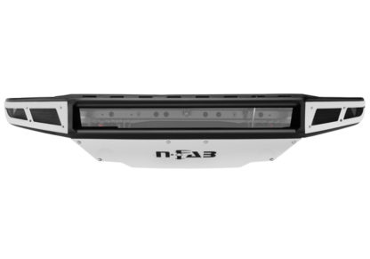 N-Fab M-RDS Front Bumper 07-13 Toyota Tundra - Gloss Black w/Silver Skid Plate - Image 3