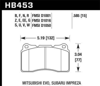 Hawk 03-06 Evo / 04-09 STi / 09-10 Genesis Coupe (Track Only) / 2010 Camaro SS / 08-09 Pontiac G8 GX - Image 4