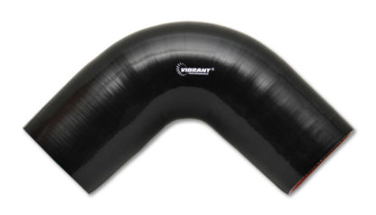 Vibrant 4 Ply Reinforced Silicone Elbow Connector - 1.75in I.D. - 90 deg. Elbow (BLACK) - Image 2