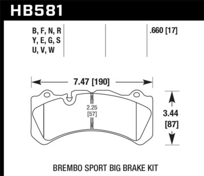 Hawk 09 Nissan GT-R R35 Brembo DTC-70 Race Front Brake Pads - Image 4