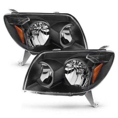 ANZO 2003-2005 Toyota 4Runner Crystal Headlights Black - Image 8