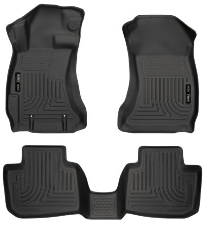 Husky Liners Subaru 12-14 Impreza/2015 WRX/STi WeatherBeater Combo Front&2nd Row Black Floor Liners - Image 2