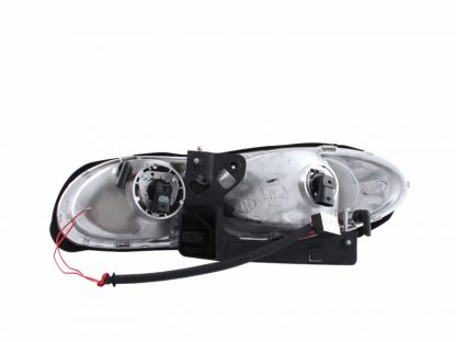 ANZO 1998-2002 Chevrolet Camaro Crystal Headlights w/ Halo Black - Image 4