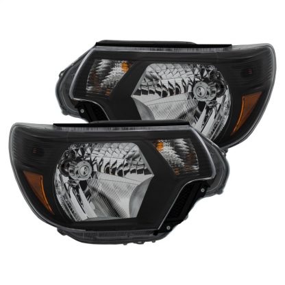 ANZO 2012-2015 Toyota Tacoma Crystal Headlights Black - Image 2