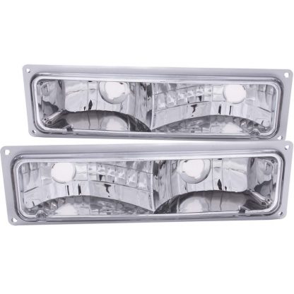 ANZO 1988-1998 Chevrolet C1500 Euro Parking Lights Chrome - Image 2