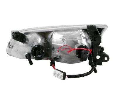 ANZO 2000-2001 Toyota Camry Crystal Headlights w/ Halo Black - Image 3