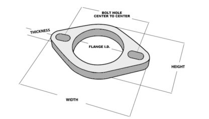 Vibrant 2-Bolt T304 SS Exhaust Flange (2.25in I.D.) - Image 3