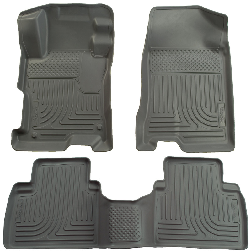 Husky Liners 06-11 Honda Civic (4DR) WeatherBeater Combo Gray Floor Liners - Image 2