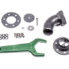 Radium Remote Mount Fill Neck - 24AN Elbow - 1.5in Barb