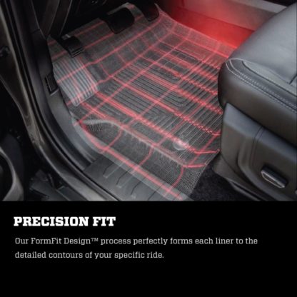 Husky Liners 2019 Ford Ranger SuperCrew Cab & SuperCab WeatherBeater Black Floor Liners - Image 6