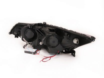 ANZO 2009-2012 Acura Tsx Projector Headlights w/ Halo Black (CCFL) (HID Compatible) - Image 4