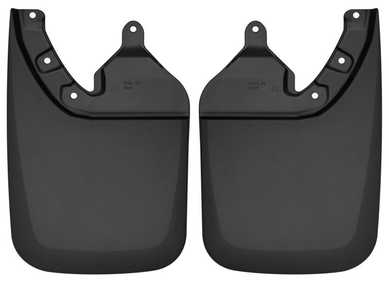 Husky Liners 2016 Toyota Tacoma w/ OE Fender Flares Custom Molded Rear Mud Guards - Black - Image 3