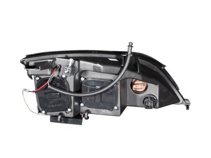 ANZO 2005-2007 Ford Focus Projector Headlights w/ Halo Black - Image 4