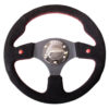 NRG Reinforced Steering Wheel (320mm) Blk Suede w/Dual Buttons - Image 4