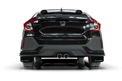 Rally Armor 17-19 Honda Civic Sport Touring UR Black Mud Flap w/ White Logo - Image 3