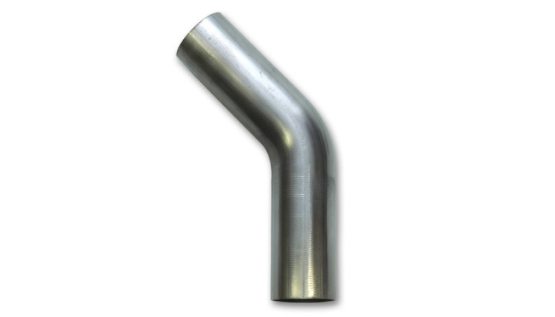 Vibrant 3.5in O.D. T304 SS 45 deg Mandrel Bend 6in x 6in leg lengths (5.5in Centerline Radius) - Image 2