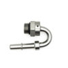 DeatschWerks 8AN ORB Male to 3/8IN Male EFI Quick Connect Adapter 180 Deg.