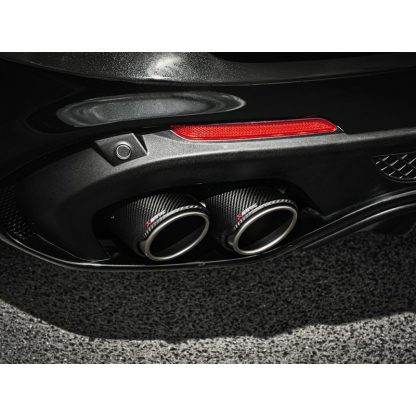 Akrapovic 2017+ Alfa Romeo Stelvio Quadrifoglio Slip-On Line (Titanium) w/Titanium Tips - Image 2