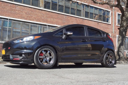 Rally Armor 13+ Ford Fiesta ST Red Mud Flap w/ White Logo - Image 3