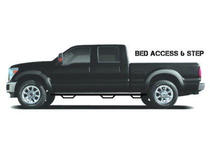 N-Fab Nerf Step 01-06 Chevy-GMC 2500/3500 Crew Cab 6.5ft Bed - Tex. Black - Bed Access - 3in - Image 4