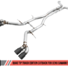 AWE Tuning 16-19 Chevy Camaro SS Resonated Cat-Back Exhaust -Track Edition (Quad Diamond Black Tips) - Image 2