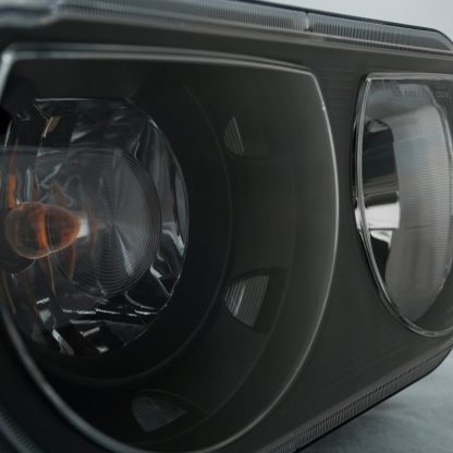 ANZO 2008-2014 Dodge Challenger Crystal Headlights Black - Image 6