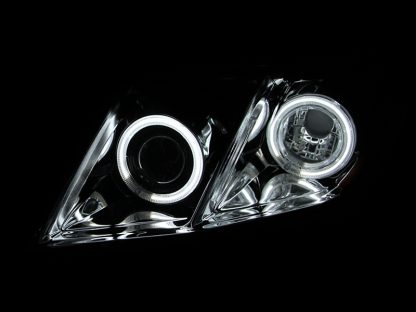 ANZO 2007-2009 Toyota Camry Projector Headlights w/ Halo Chrome - Image 2