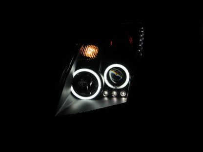 ANZO 2007-2012 Nissan Sentra Projector Headlights Black - Image 3