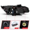 ANZO 16-17 Honda Civic Projector Headlights Plank Style Black w/Amber/Sequential Turn Signal - Image 7