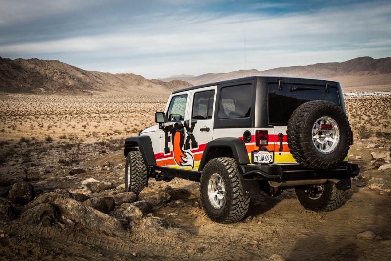 Fox 2007+ Jeep JK 2.0 Factory Series ATS Steering Stabilizer 22.15in Ext L - Orange Heritage Logo - Image 9