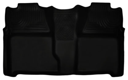 Husky Liners 07-13 Chevy Silverado 1500/2500HD Crew Cab PU Weatherbeater Black 2nd Seat Floor Liner - Image 2