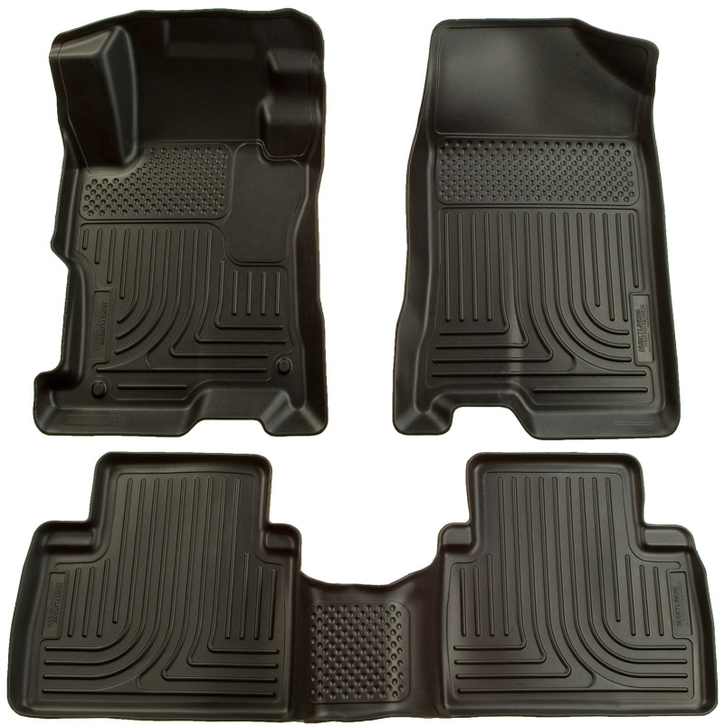 Husky Liners 06-11 Honda Civic (4DR) WeatherBeater Combo Black Floor Liners - Image 2